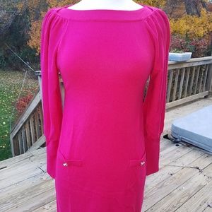 Vince Camuto Hot Pink Sweater Dress